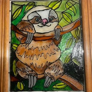 Original stained glass artwork done by me. Frame included!